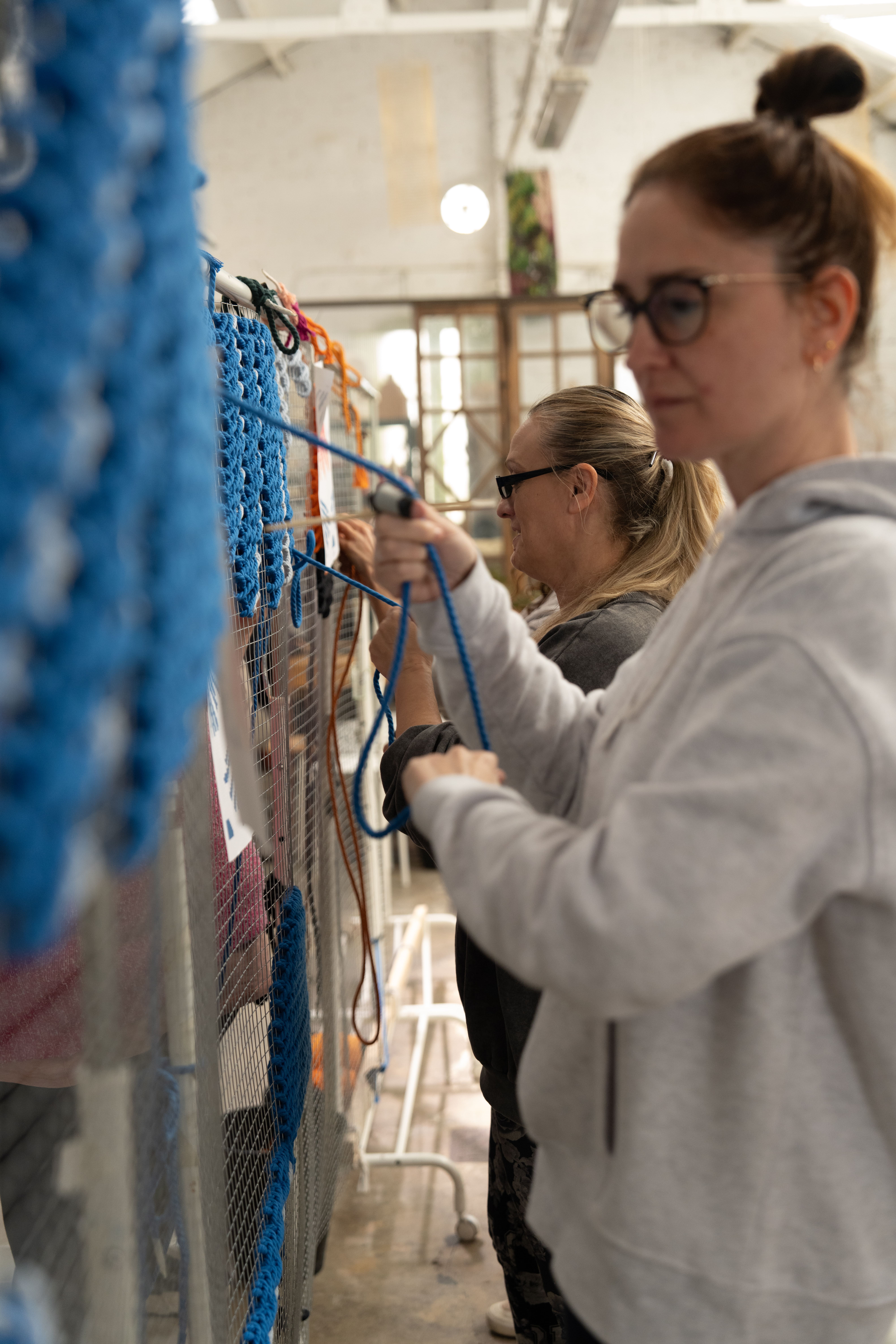 Future — studio process detail embroidery