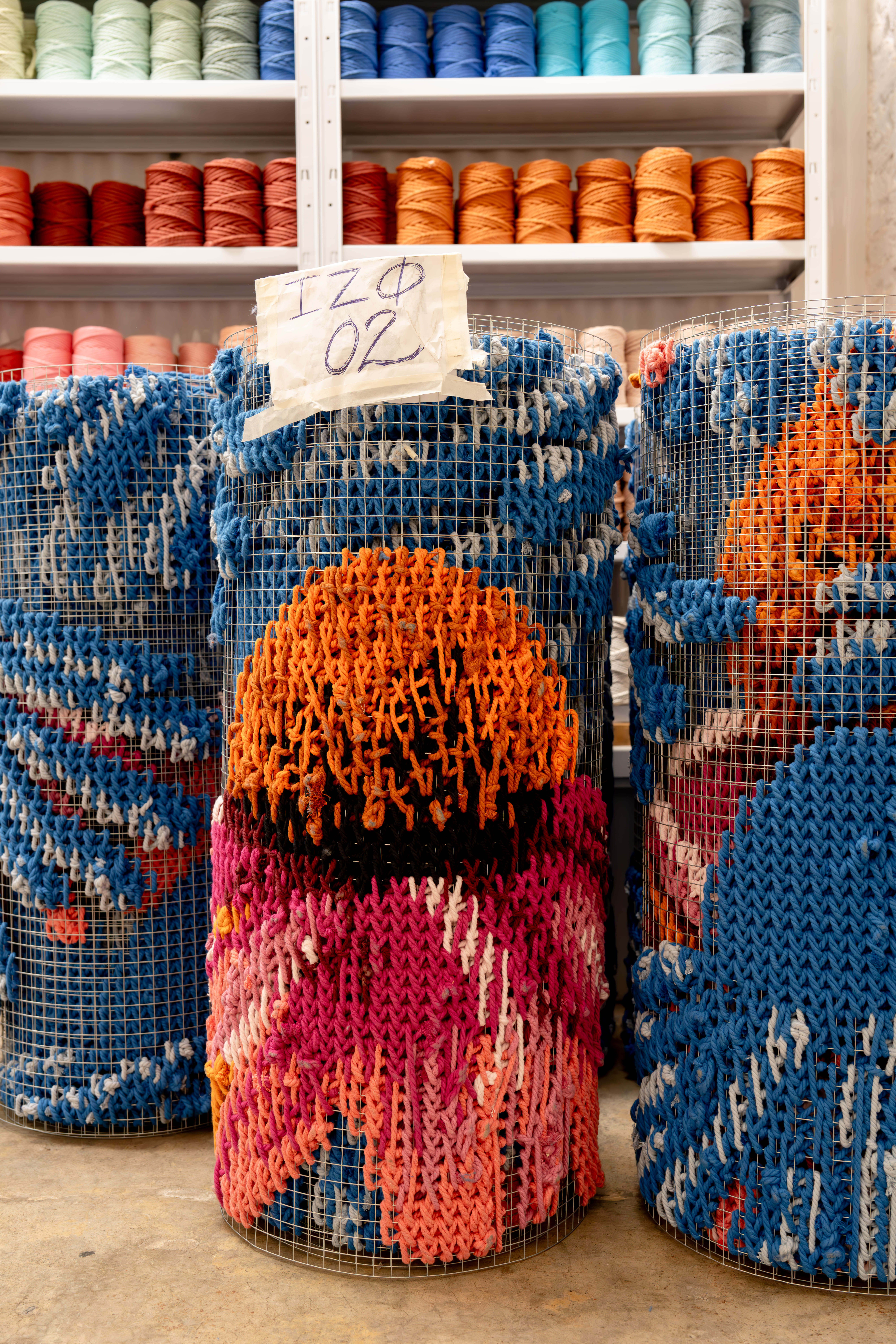 Future — embroidered modules rolled and ready for transport